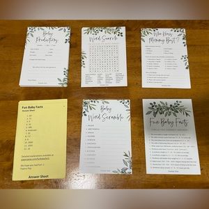 Baby shower games